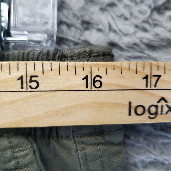 Gap Pants Womens Medium Moss Green Woven Elastic Cuffs Drawstring Jogger - Picture 5 of 10